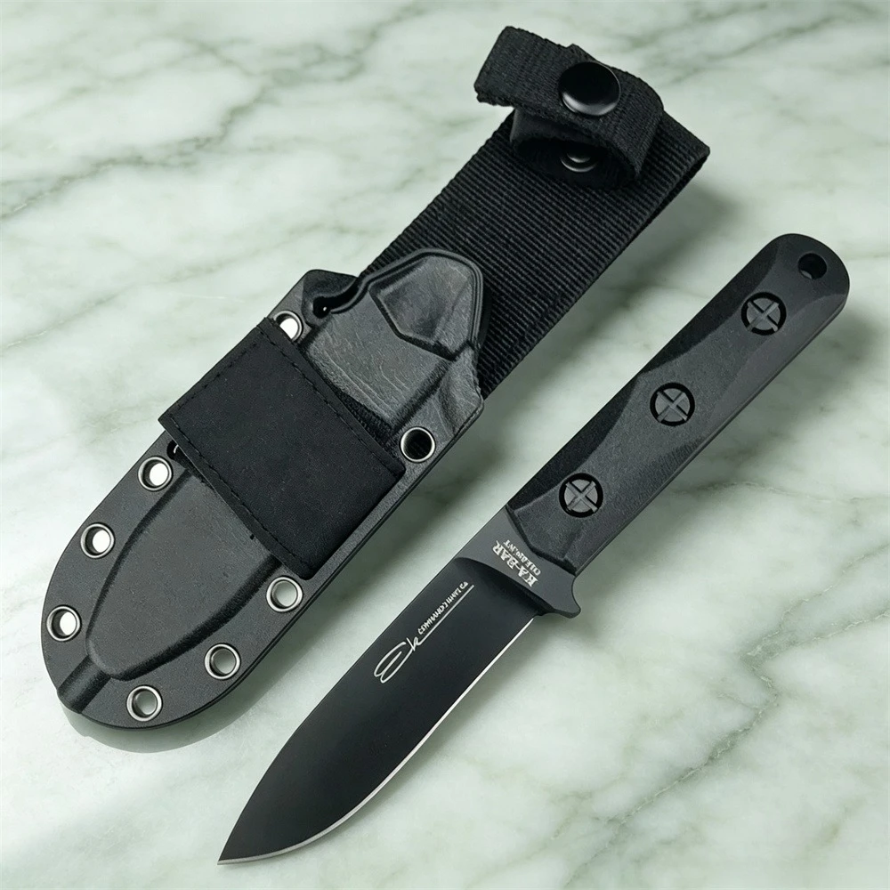 Edc Fixed Blade Deep Carry - 携帯用EK51アウトドア固定刃ナイフ。ナイロンとグラスファイバー製のハンドル、鞘付き。キャンプやハイキングに最適な、日常使いできるEDCツール。