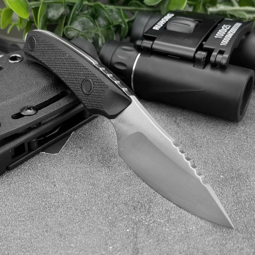 662 コンパクト固定刃ナイフ 5Cr13MoV鋼刃 ナイロ - Edc Fixed Blade Deep Carry のレビューと価格