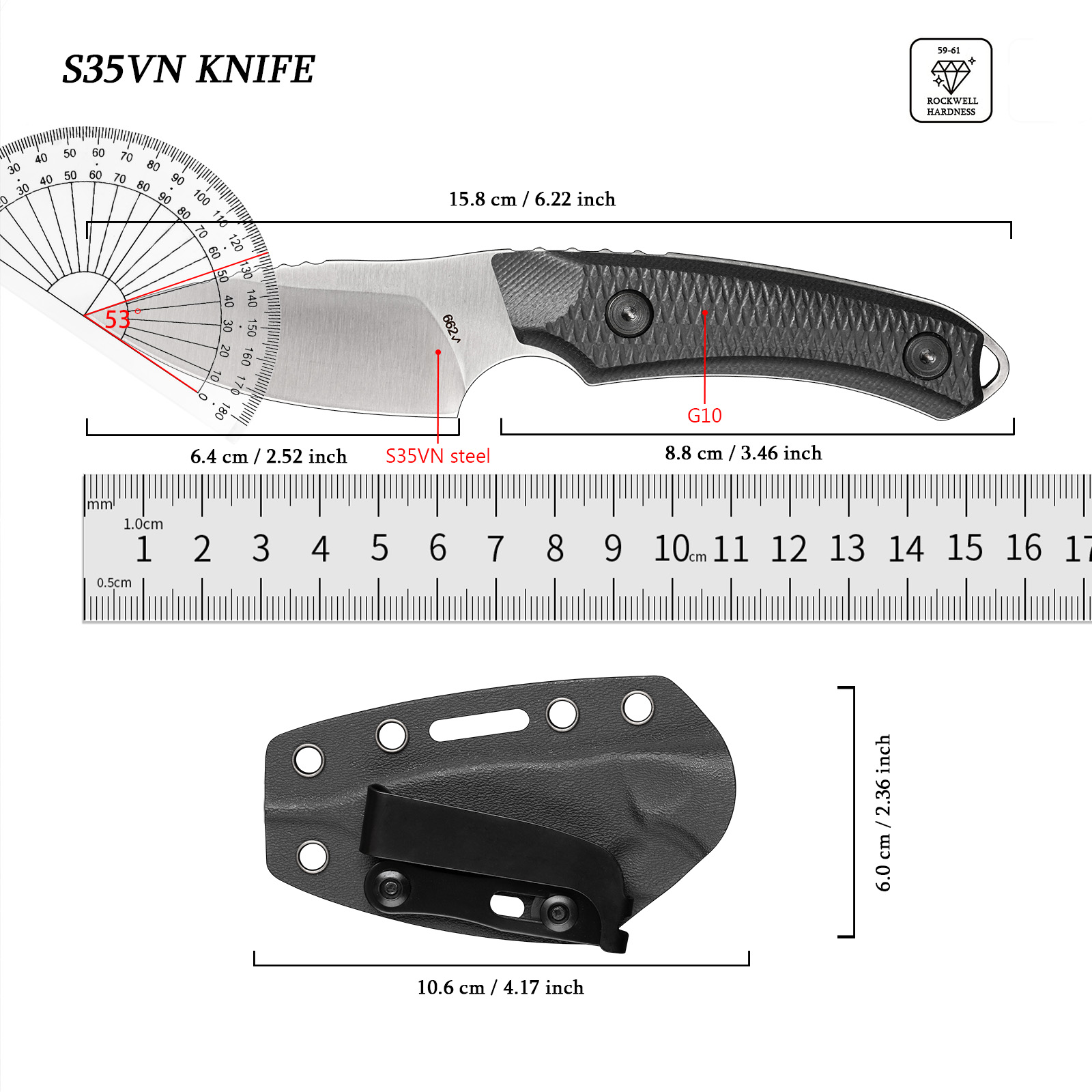 EDCアウトドアマルチツール ポータブルハンドツール キャン - Edc Fixed Blade Deep Carry のレビューと価格