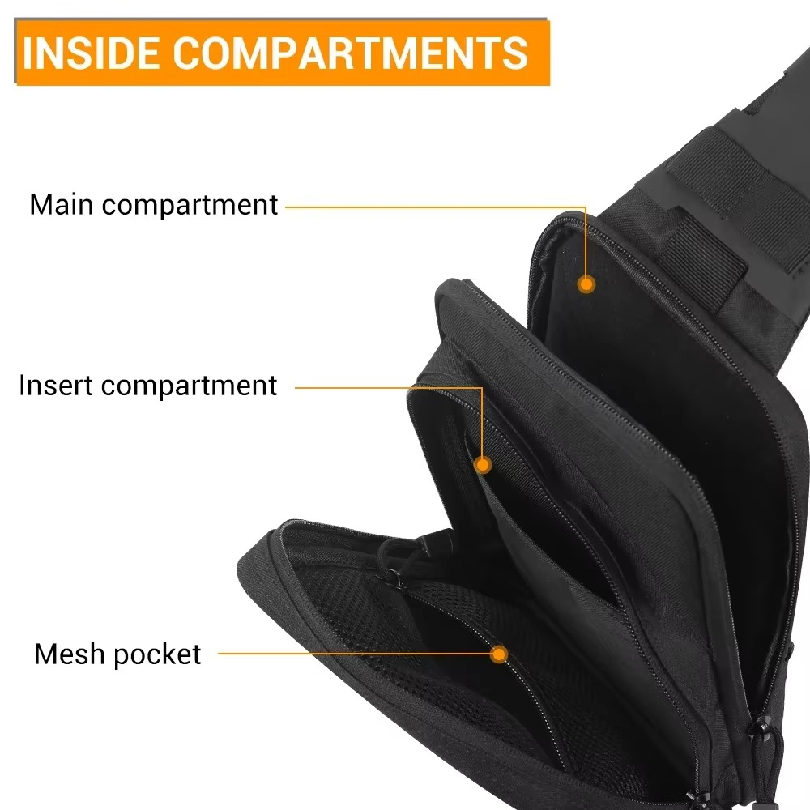 戦術用ピストルガンバッグ、隠しキャリーガン収納ポーチ、ガンホ - Edc Concealed Carry Bag のレビューと価格