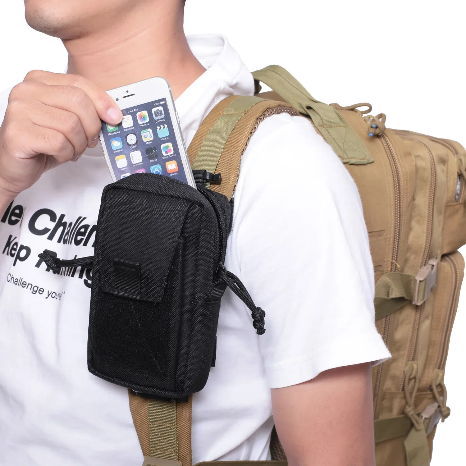 モールバックパックストラップフォンホルダーウエストポーチ - - Edc Carry Belt のレビューと価格