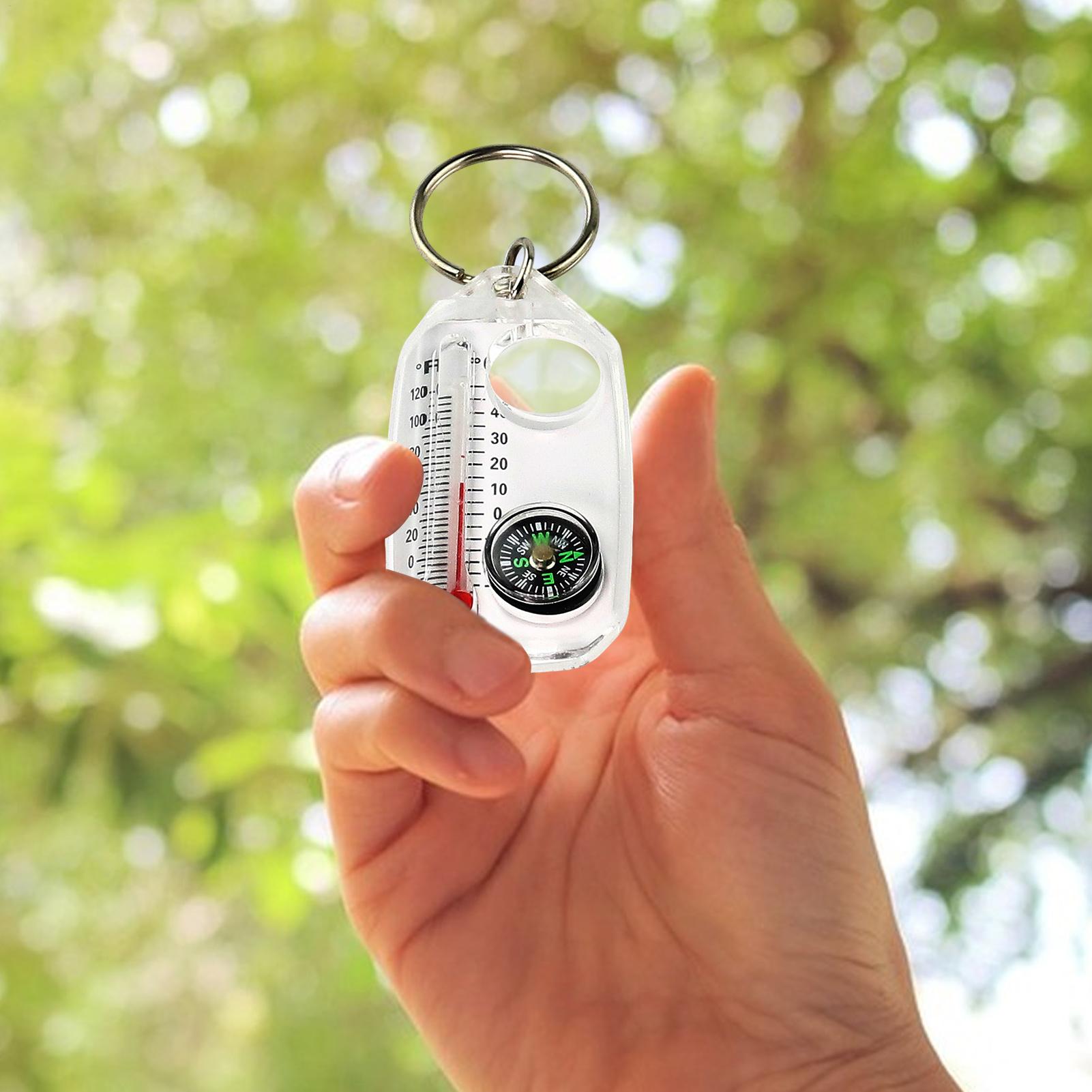 小型キーチェーンコンパス ポータブルミニキーチェーン アウト - Compass Keychain Mini のレビューと価格