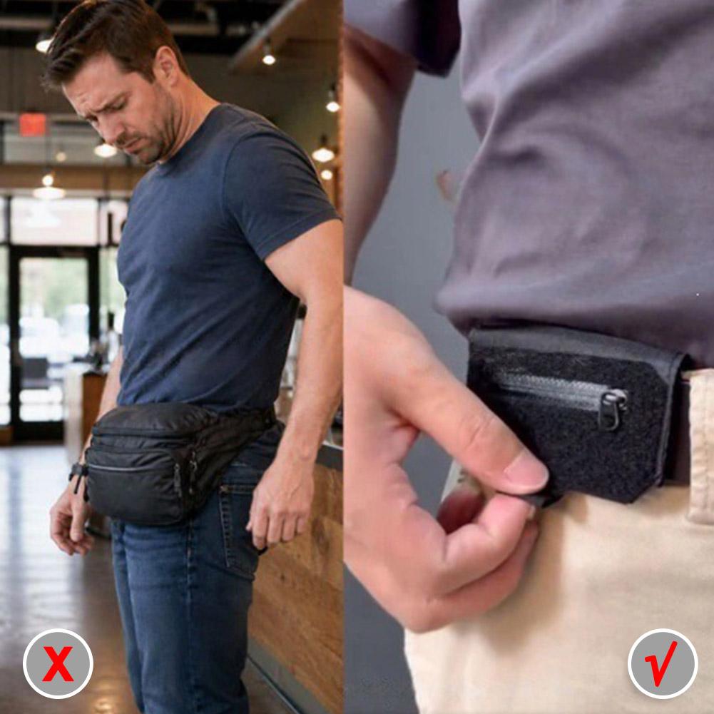 隠しトラベルウエストポーチ、現金とカード用の盗難防止マネーベ - Edc Concealed Carry Bag のレビューと価格