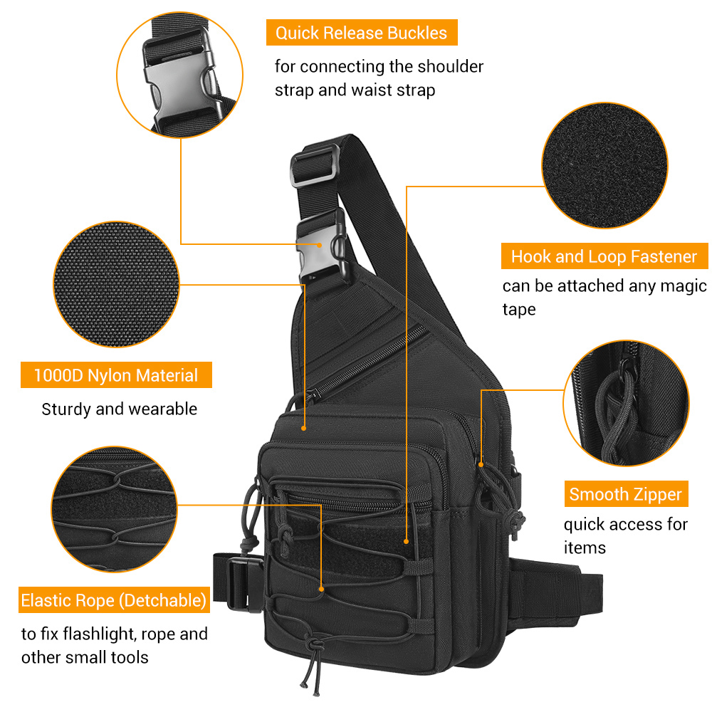 戦術用ピストル収納バッグ、隠し携帯用ピストルポーチ、ガンホル - Edc Concealed Carry Bag のレビューと価格