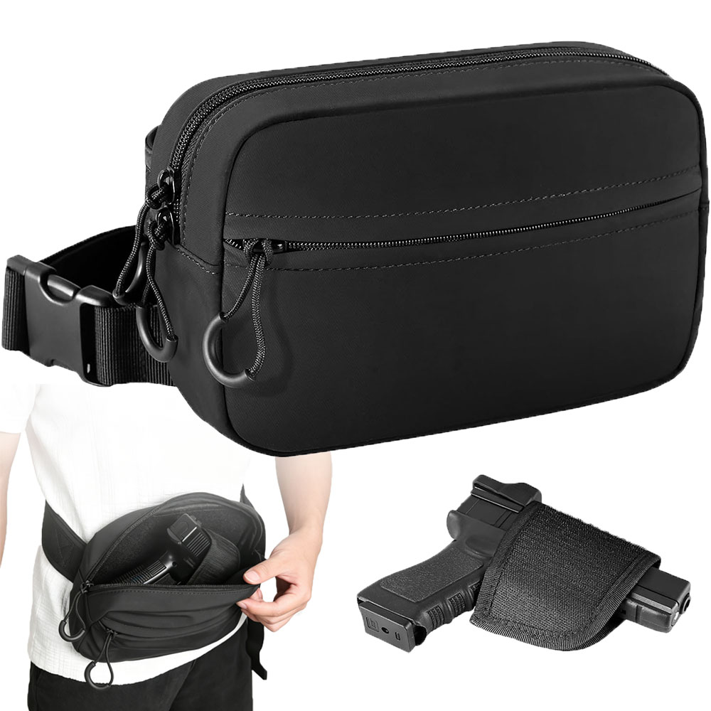 ガンバッグ 隠し携帯用ウエストバッグ タクティカルファニーパ - Edc Concealed Carry Bag のレビューと価格