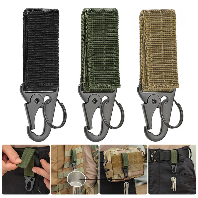 1-4 個の戦術的なカラビナ屋外 EDC キーホルダーナイロ - Edc Carry Belt のレビューと価格