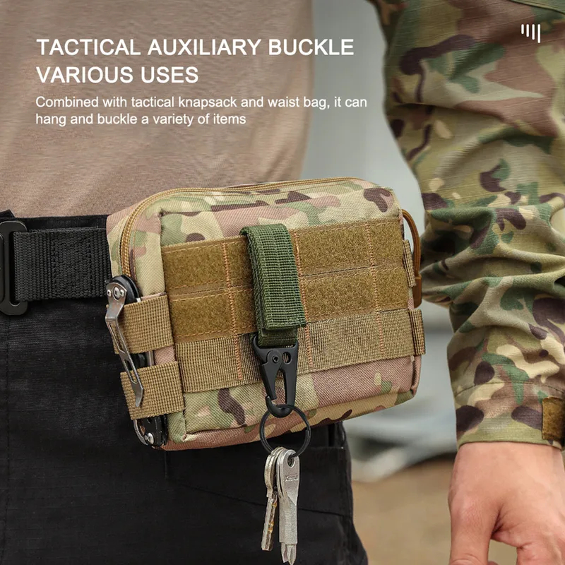 1-4 個の戦術的なカラビナ屋外 EDC キーホルダーナイロ - Edc Carry Belt のレビューと価格