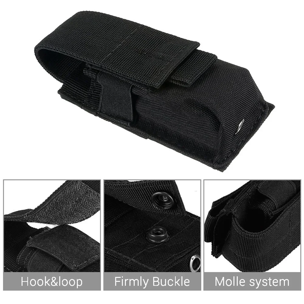 戦術的なモールシステム対応懐中電灯ポーチ、9MMマガジンホル - Edc Concealed Carry Bag のレビューと価格