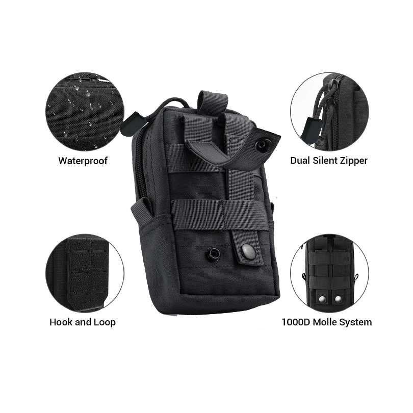 タクティカルモールポーチ ウエストバッグ アウトドア メンズ - Edc Carry Pocket のレビューと価格
