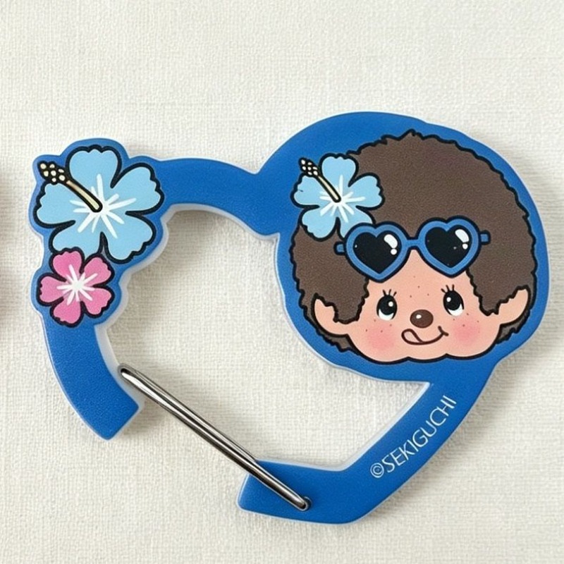 2個入りセット。モンチッチの可愛いカートゥーンデザインのアク - Carabiner Keychain のレビューと価格