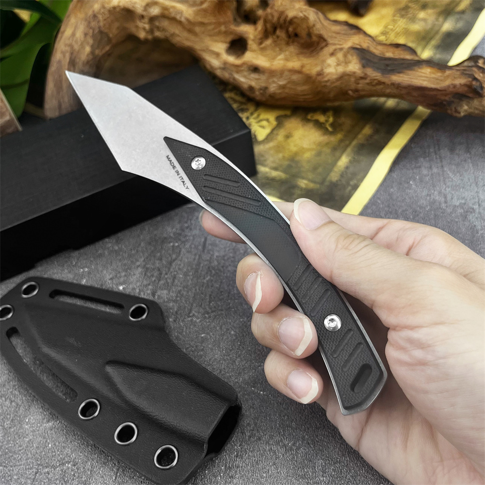 KiRiポータブルEDC固定刃ナイフ、フルタング、8Cr13 - Edc Fixed Blade Deep Carry のレビューと価格