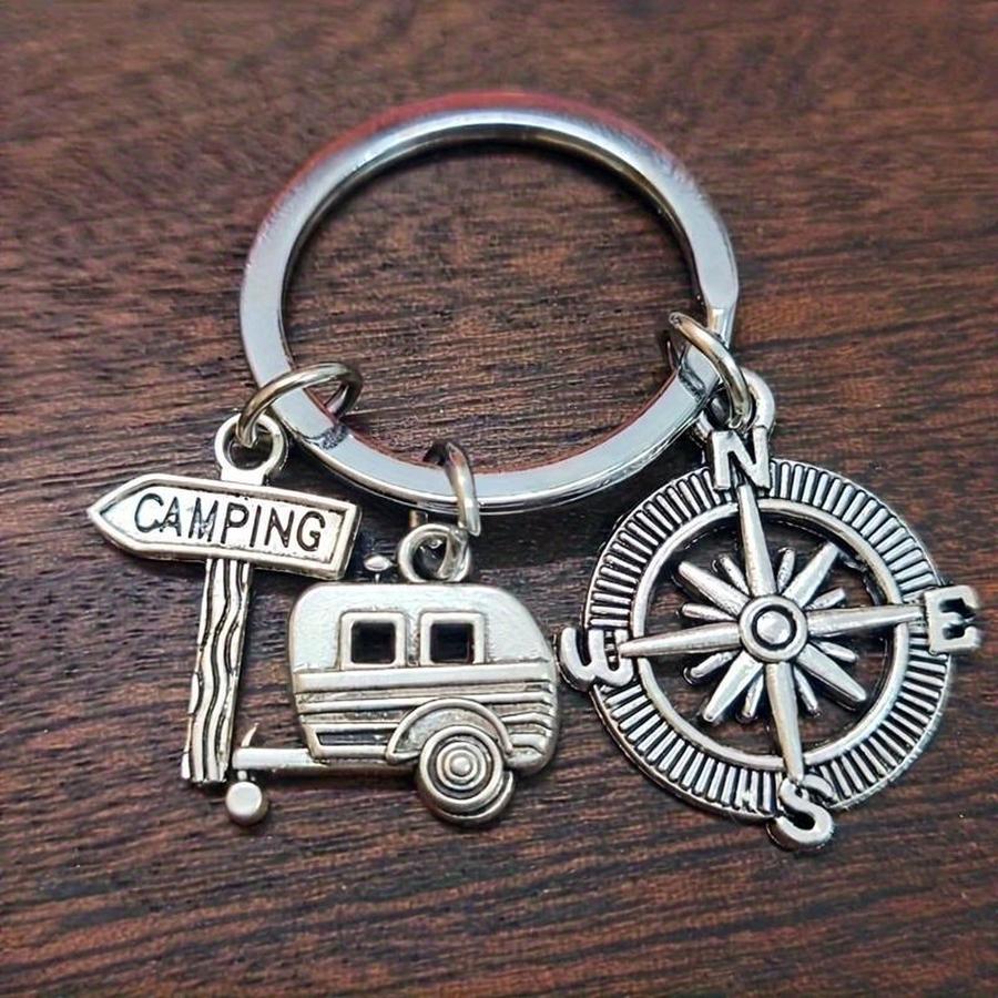 1/5/10/20/50/100個入り キャンプ用RVキーホ - Compass Keychain Mini のレビューと価格