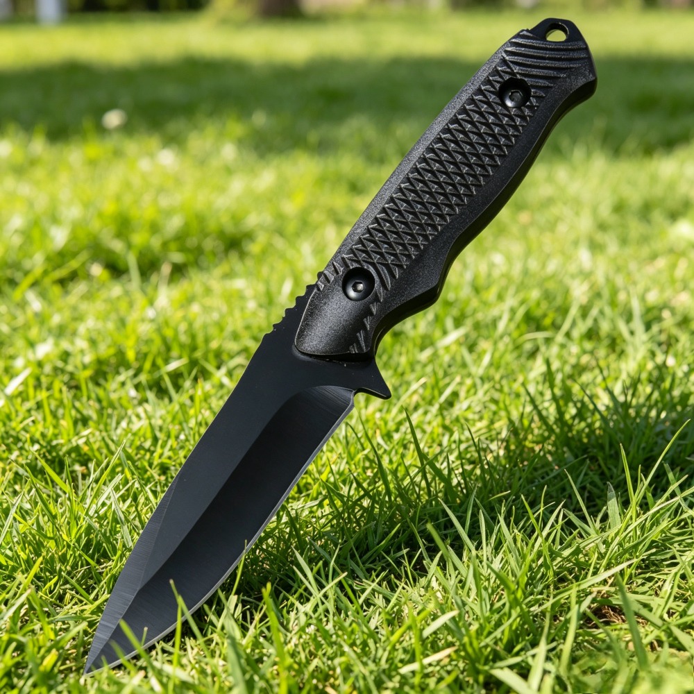 フルタングサバイバルナイフ、鋭利な固定刃、ABSプラスチック - Edc Fixed Blade Deep Carry のレビューと価格