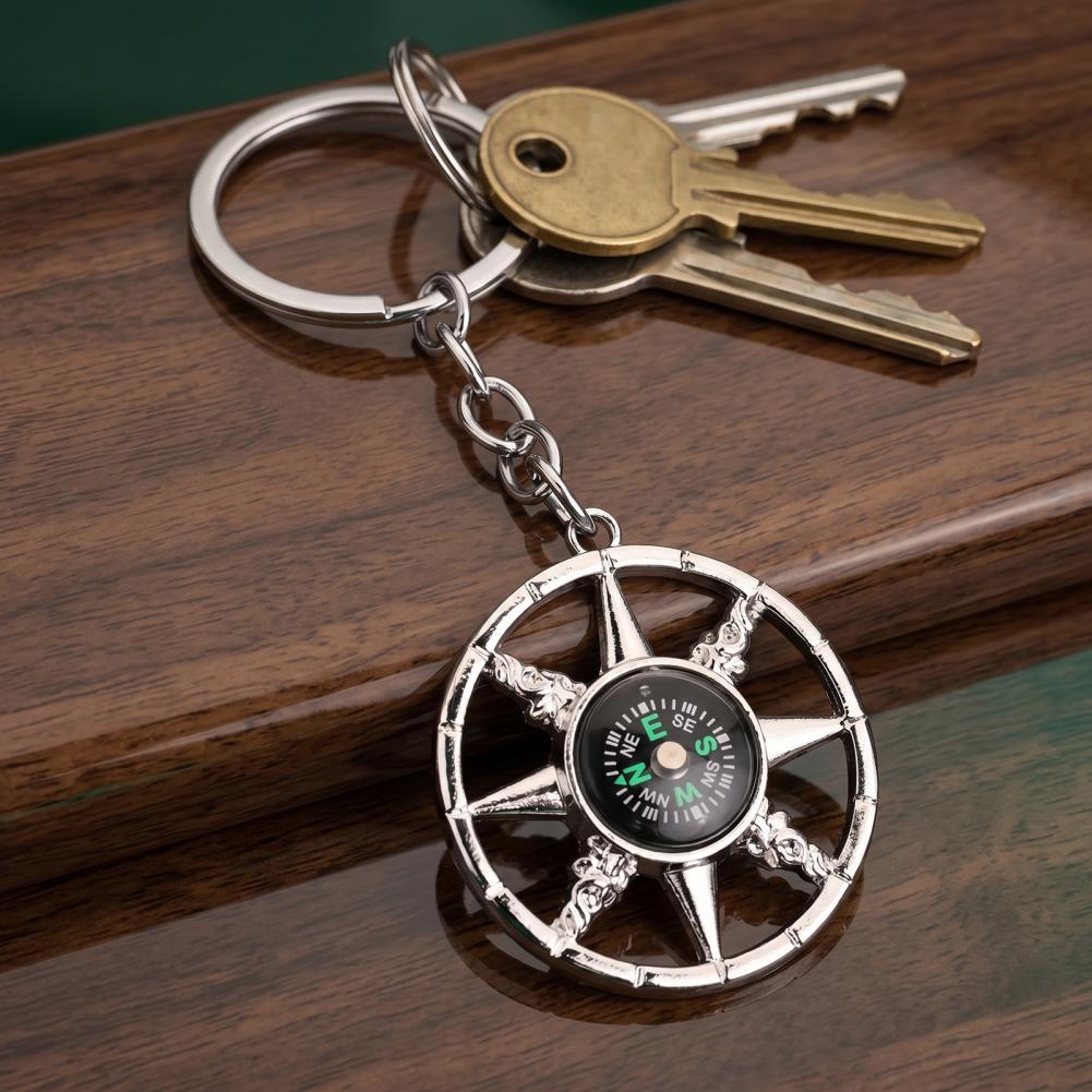 ミニコンパスキーホルダー ミニ合金コンパスキーホルダー ハイ - Compass Keychain Mini のレビューと価格