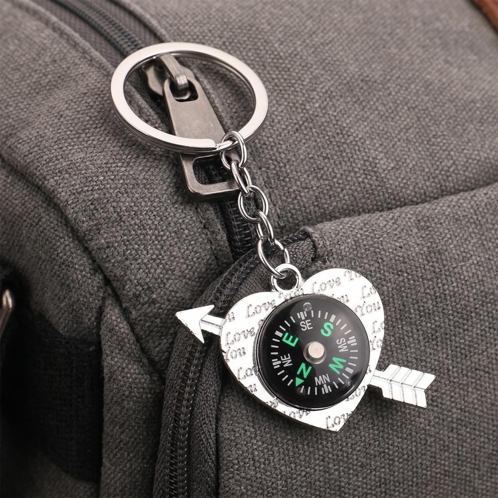 ミニコンパスキーホルダー ミニ合金コンパスキーホルダー ハイ - Compass Keychain Mini のレビューと価格