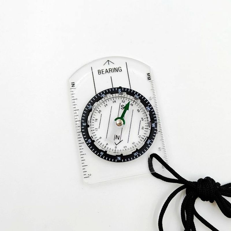 1個/2個セット 新型アウトドアミニアクリル透明スケールコン - Compass Keychain Mini のレビューと価格