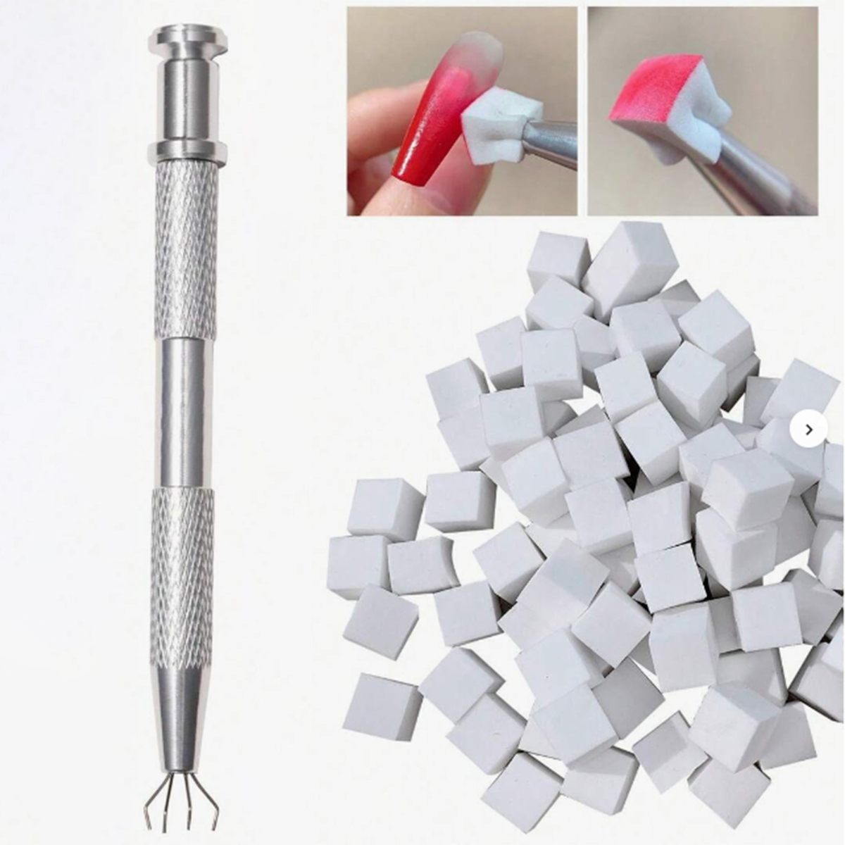 1セット100個入り ネイルケア グラデュアルパットコットン - Nail File Titanium のレビューと価格