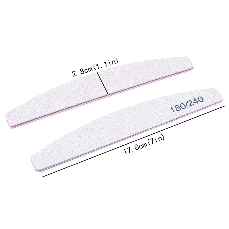 10 個両面爪やすりマニキュア 100/180 厚いサンドペ - Nail File Titanium のレビューと価格
