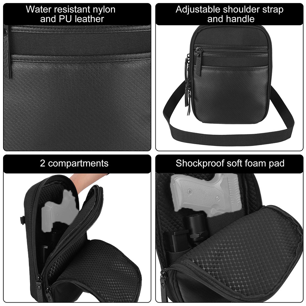 戦術的な銃バッグ隠しキャリーハンドガンバッグショルダーストラ - Edc Concealed Carry Bag のレビューと価格