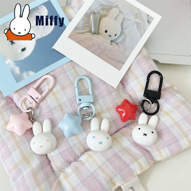 かわいいミッフィーキーホルダー、キュートなウサギと五芒星のチ - Carabiner Keychain のレビューと価格