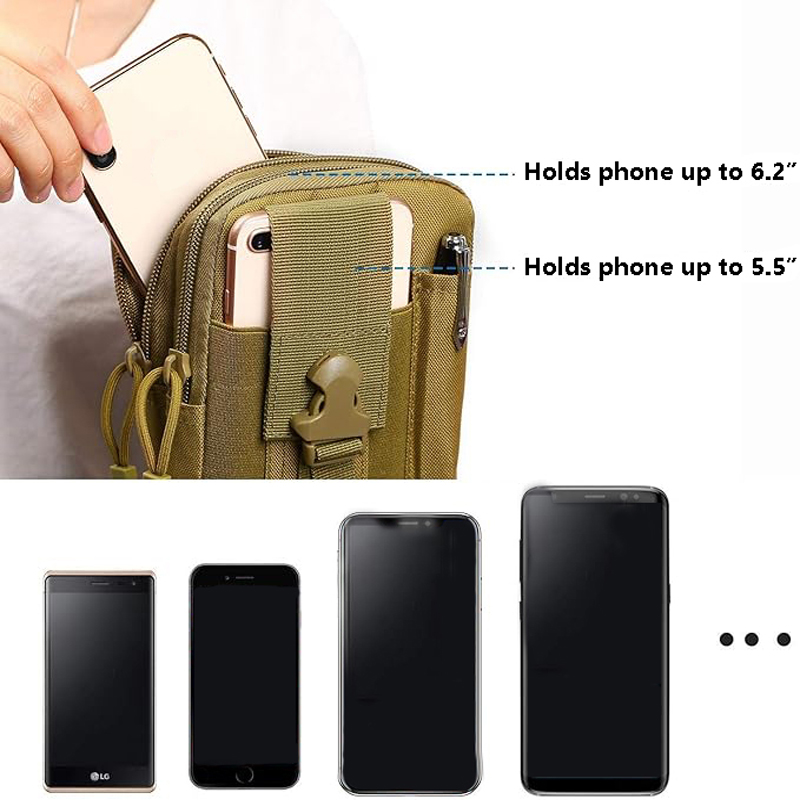 ユニバーサル EDC 戦術モールポーチウエストバッグ携帯電話 - Edc Carry Pocket のレビューと価格
